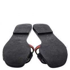 Hermes Multicolor Modernisme Tropical Print Canvas Oran Flat Slides Size 39 For Women -Deals Hermes Store luxury women hermes used shoes p248125 002