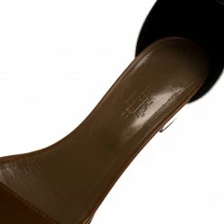 Hermes Tricolor Leather Manege Ankle Wrap Sandals Size 40.5 For Women -Deals Hermes Store luxury women hermes used shoes p251225 005