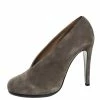 Hermes Khaki Suede Florida Pumps Size 39.5 For Women