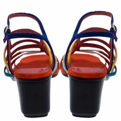 Hermes Multicolor Suede Oracle Block Heel Ankle Strap Sandals Size 38 For Women -Deals Hermes Store luxury women hermes used shoes p257829 004