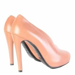 Hermes Pink/Peach Leather Heels Size 37 For Women 10 Hermes Pink/Peach Leather Heels Size 37 For Women -Deals Hermes Store luxury women hermes used shoes p257856 005