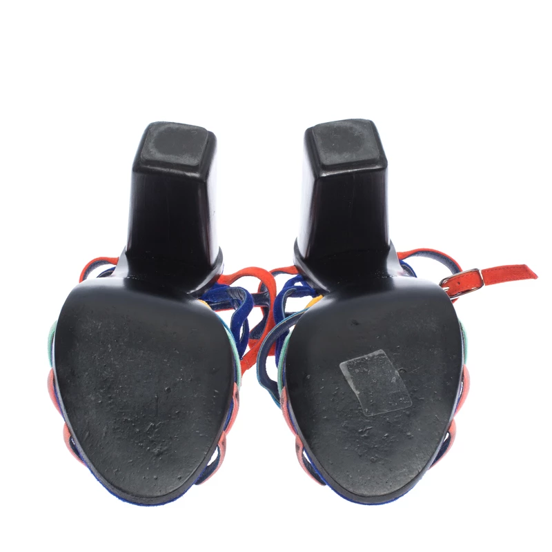 Hermes Multicolor Suede Oracle Sandals Size 38.5 For Women 8 Hermes Multicolor Suede Oracle Sandals Size 38.5 For Women - Image 6