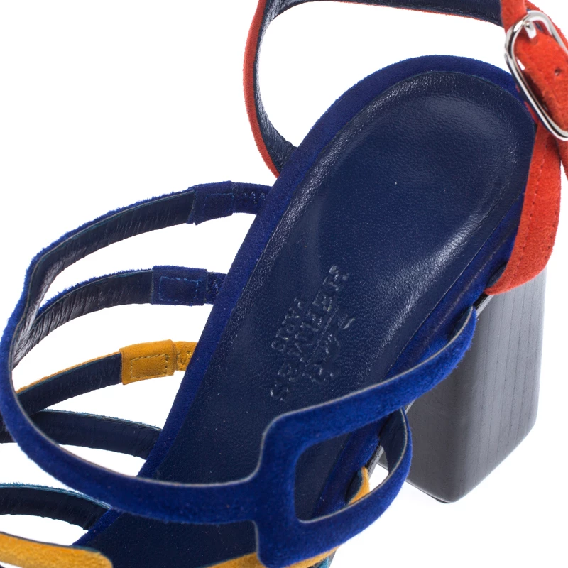 Hermes Multicolor Suede Oracle Sandals Size 38.5 For Women 9 Hermes Multicolor Suede Oracle Sandals Size 38.5 For Women - Image 7
