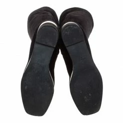 Hermes Black Suede And Leather Platform Wedge Over The Knee Boots Size 37 For Women -Deals Hermes Store luxury women hermes used shoes p263157 005