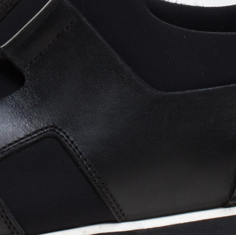 Hermes Black Fabric And Leather Player Sneakers Size 41 For Women 9 Hermes Black Fabric And Leather Player Sneakers Size 41 For Women - Image 7