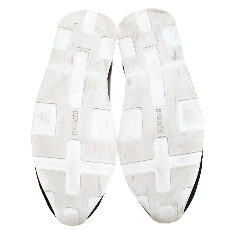 Hermes Black Fabric And Leather Player Sneakers Size 41 For Women 8 Hermes Black Fabric And Leather Player Sneakers Size 41 For Women - Image 6