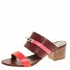 Hermes Tricolor Leather Ovation Slide Sandals Size 39 For Women -Deals Hermes Store luxury women hermes used shoes p282135 006