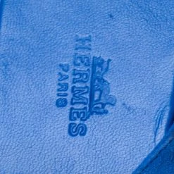 Hermes Electric Blue Suede Wrap Up Thong Flats Sandals Size 40 For Women -Deals Hermes Store luxury women hermes used shoes p285654 008