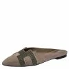 Hermes Beige Suede Roxane Flat Mules Size 40 For Women -Deals Hermes Store luxury women hermes used shoes p286492 006