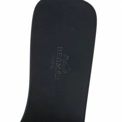 Hermes Black Rubber Aloha Flat Sandals Size 39 For Women -Deals Hermes Store luxury women hermes used shoes p289913 004