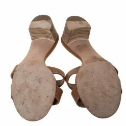 Hermes Brown Leather Oasis Slides Size 35 For Women -Deals Hermes Store luxury women hermes used shoes p302573 001