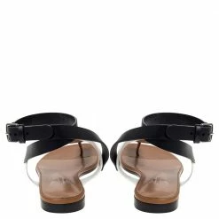 Hermes Tricolor Leather Ankle Wrap Flat Sandals Size 36 For Women -Deals Hermes Store luxury women hermes used shoes p303469 005