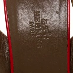 Hermes Dark Orange Patent Leather Night Slingback Sandals Size 39 For Women -Deals Hermes Store luxury women hermes used shoes p314365 005