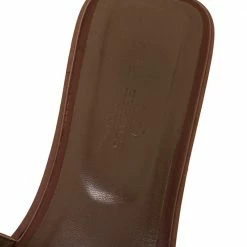 Hermes Brown Leather Oran Flat Sandals Size 42 For Women -Deals Hermes Store luxury women hermes used shoes p321917 003