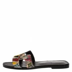 Hermes Multicolor Modernisme Tropical Print Canvas Oran Flat Slides Size 38 For Women 11 Hermes Multicolor Modernisme Tropical Print Canvas Oran Flat Slides Size 38 For Women -Deals Hermes Store luxury women hermes used shoes p324373 001