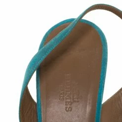 Hermes Blue Suede Leather Night Singback Sandals Size 39 For Women -Deals Hermes Store luxury women hermes used shoes p325223 005