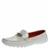Hermes White Glossy Leather Irving Loafer Size 39 For Women