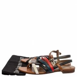 Hermes Multicolor Leather Marine Strappy Flat Sandals Size 39 For Women 17 Hermes Multicolor Leather Marine Strappy Flat Sandals Size 39 For Women -Deals Hermes Store luxury women hermes used shoes p330655 007