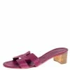 Hermes Hermès Pink Lizard Embossed Leather Oasis Open Toe Sandals Size 38.5 For Women 1 Hermes Hermès Pink Lizard Embossed Leather Oasis Open Toe Sandals Size 38.5 For Women -Deals Hermes Store luxury women hermes used shoes p335034 006