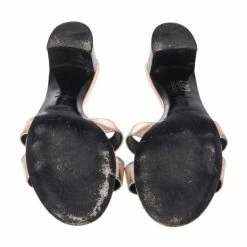 Hermes Metallic Bronze Leather Oran Block Heel Sandals Size 38 For Women -Deals Hermes Store luxury women hermes used shoes p336939 1606213802 008