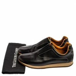 Hermes Brown Leather Slip On Sneakers Size 40 For Women -Deals Hermes Store luxury women hermes used shoes p348599 002