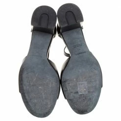 Hermes Black Leather Viaggio Ankle Strap Sandals Size 41 For Women -Deals Hermes Store luxury women hermes used shoes p349813 003