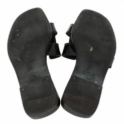 Hermes Black Patent Leather Oran Flats Size 35 For Women -Deals Hermes Store luxury women hermes used shoes p355706 002