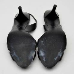 Hermes Black Leather Night Sandals Size 38 For Women -Deals Hermes Store luxury women hermes used shoes p35850 005