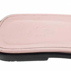 Hermes Beige Fabric Oran Flat Slides Size 39 For Women -Deals Hermes Store luxury women hermes used shoes p368240 004