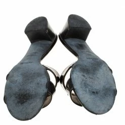 Hermes Black Patent Leather Oasis Slide Sandals Size 36 For Women -Deals Hermes Store luxury women hermes used shoes p368307 001