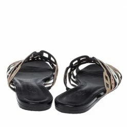 Hermes Metallic Multicolor Leather Thalassa Flats Size 39 For Women -Deals Hermes Store luxury women hermes used shoes p372728 009