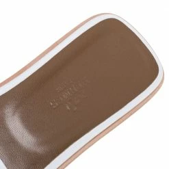 Hermes White Leather Oran Sandals Size 40 For Women -Deals Hermes Store luxury women hermes used shoes p373728 005