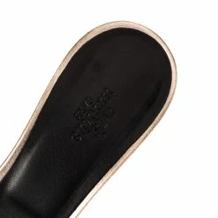 Hermes Metallic Rose Gold Leather Oasis Sandals Size 37.5 For Women 18 Hermes Metallic Rose Gold Leather Oasis Sandals Size 37.5 For Women -Deals Hermes Store luxury women hermes used shoes p380316 008