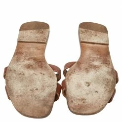 Hermes Tan Leather Oran Sandals Size 39.5 For Women -Deals Hermes Store luxury women hermes used shoes p380978 007