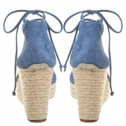 Hermes Blue Suede Espadrille Wedge Platform Sandals Size 38 For Women 14 Hermes Blue Suede Espadrille Wedge Platform Sandals Size 38 For Women -Deals Hermes Store luxury women hermes used shoes p382782 005