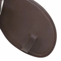 Hermes Brown Leather Toe Ring Buckle Sandals Size 37 For Women -Deals Hermes Store luxury women hermes used shoes p39360 008