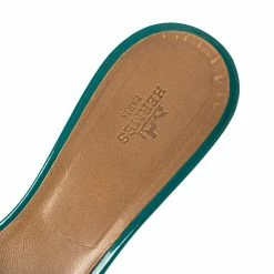 Hermes Blue Patent Leather Oasis Sandals Size 40 For Women 16 Hermes Blue Patent Leather Oasis Sandals Size 40 For Women -Deals Hermes Store luxury women hermes used shoes p396920 008