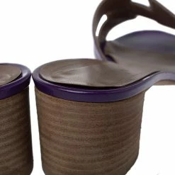 Hermes Purple Leather Oasis Sandals Size 40 For Women -Deals Hermes Store luxury women hermes used shoes p396926 005