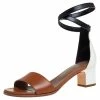 Hermes Tricolor Leather Manege Ankle Wrap Sandals Size 36 For Women