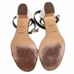 Hermes Tricolor Leather Manege Ankle Wrap Sandals Size 36 For Women -Deals Hermes Store luxury women hermes used shoes p398772 008