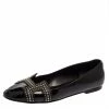 Hermes Black Patent Leather Studded Nice Ballet Flats Size 39 For Women