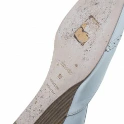 Hermes White Brogue Leather Wedge Pumps Size 39 For Women -Deals Hermes Store luxury women hermes used shoes p40492 011