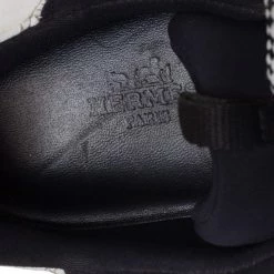 Hermes Monochrome Leather And Fabric Miles Low Top Sneakers Size 36.5 For Women -Deals Hermes Store luxury women hermes used shoes p407047 005