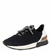 Hermes Monochrome Leather And Fabric Miles Low Top Sneakers Size 36.5 For Women -Deals Hermes Store luxury women hermes used shoes p407047 006