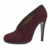 Hermes Burgundy Suede Florida Pumps Size 37 For Women