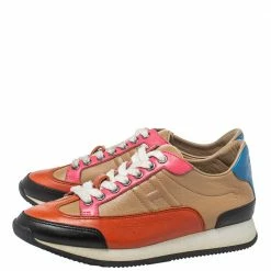 Hermes Multicolor Leather Trial Low Top Sneakers Size 36 For Women -Deals Hermes Store luxury women hermes used shoes p413303 003
