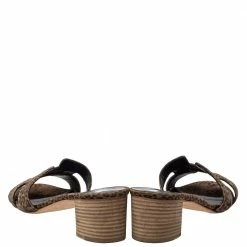 Hermes Hermès Brown Suede Leopard Print Oasis Sandals Size 39 For Women -Deals Hermes Store luxury women hermes used shoes p426495 004