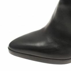 Hermes Black Leather Buckle Detail Tall Boots Size 39 For Women -Deals Hermes Store luxury women hermes used shoes p42961 009