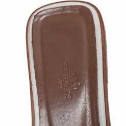 Hermes White Leather Oran Flats Sandals Size 39.5 For Women -Deals Hermes Store luxury women hermes used shoes p433537 004