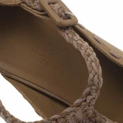 Hermes Brown Leather Braided T-Strap Cutout Pumps Size 36 For Women 23 Hermes Brown Leather Braided T-Strap Cutout Pumps Size 36 For Women -Deals Hermes Store luxury women hermes used shoes p43609 010